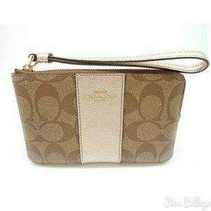 Coach Signature Wristlet - NWT